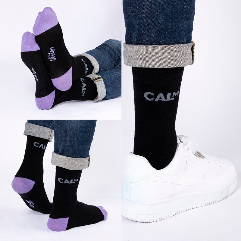 Biggdesign 7 Pairs of  Ankle High Long Socks for Men, Breathable Cotton Material Patterned Socks, Casual Socks For Men, US 8-12 Size, Gift Packaging - Image 3